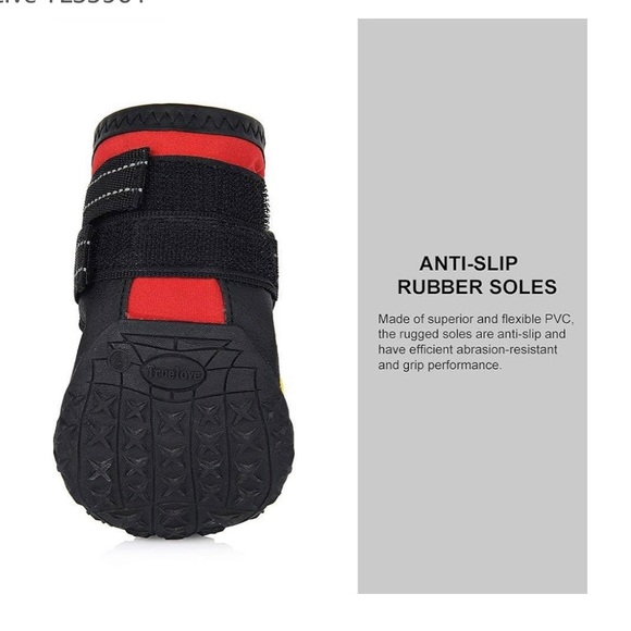 NWT Dog Shoes Waterproof Anti-Slip Rain Boots Reflective Size 5 - Picture 5 of 11